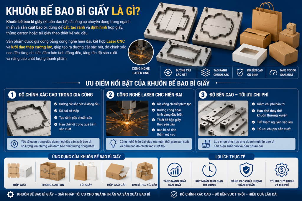 Khuôn bế bao bì giấy 2026